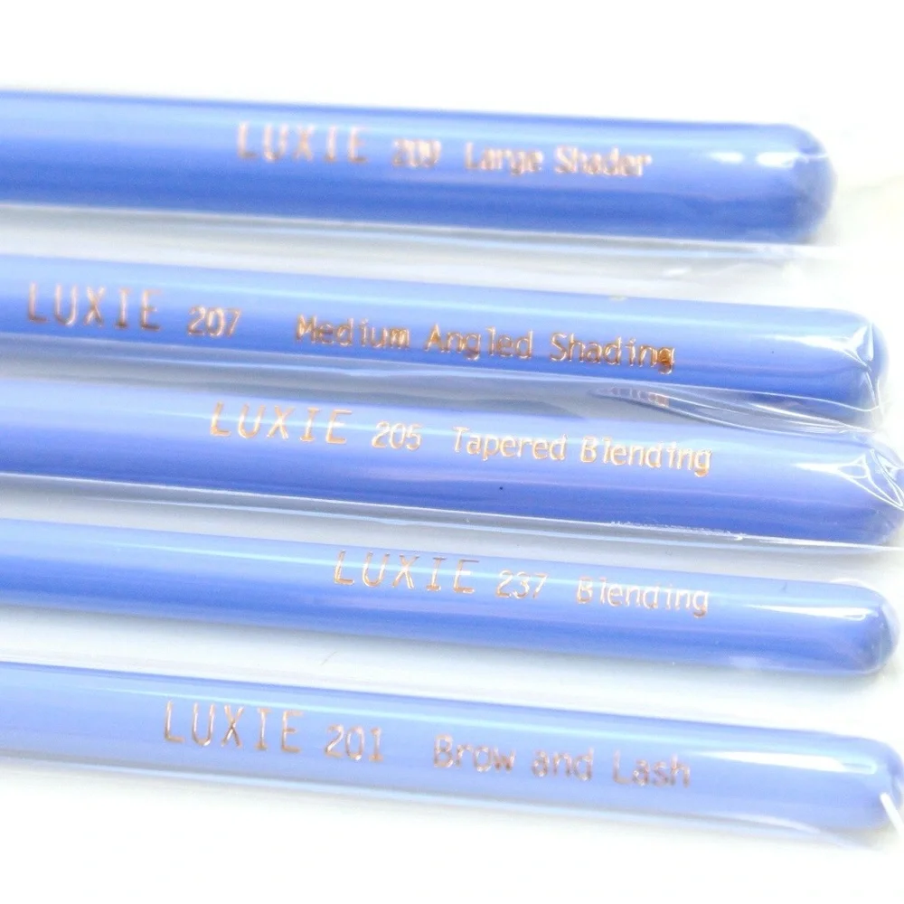 Luxie | Periwinkle 5pc makeup eye brush set
